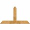 Ekena Millwork Portland Rough Sawn Timber Gable Bracket, Western Red Cedar, 60"W x 35"H x 4"D x 6"F, 14/12 Pitch GBW060X35X0406POR00RWR - alternate 1